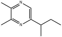 5-sec-ブチル-2,3-ジメチルピラジン 化学構造式