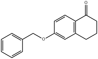 6-(ベンジルオキシ)-3,4-ジヒドロナフタレン-1(2H)-オン 化学構造式