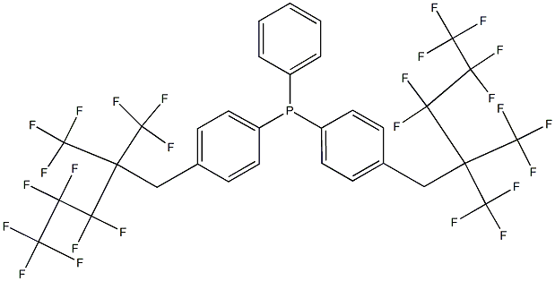 BIS[4-(1H,1H,2H,2H-PERFLUOROHEXYL)PHENYL]PHENYLPHOSPHINE Structure