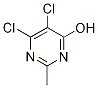 5,6-ジクロロ-2-メチル-4-ピリミジノール 化学構造式