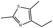 2,5-ジメチル-4-エチルチアゾール 化学構造式