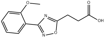 3-[3-(2-甲氧基-苯基)-[1,2,4]恶二唑-5-基]-丙酸, 322725-48-4, 结构式