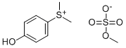 4-ヒドロキシフェニルジメチルスルホニウムメチルスルファート 化学構造式