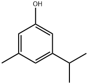 3-メチル-5-(1-メチルエチル)フェノール 化学構造式