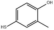 4-メルカプト-2-メチルフェノール 化学構造式