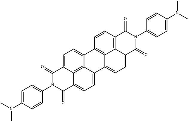 N,N'-DI(4-DIMETHYLAMINOPHENYL)-PERYLENE-TETRACARBONIC ACID, DIAMIDE Struktur
