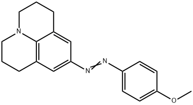 2,3,6,7-Tetrahydro-9-[(4-methoxyphenyl)azo]-1H,5H-benzo[ij]quinolizine Structure