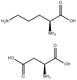 L-Ornithine L-aspartate salt Struktur