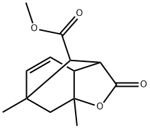 2,3,3a,6,7,7a-Hexahydro-6,7a-dimethyl-2-oxo-3,6-methanobenzofuran-8-carboxylic acid methyl ester Structure