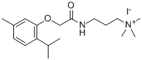 Ammonium, (3-(2-(thymyloxy)acetamido)propyl)trimethyl-, iodide Structure