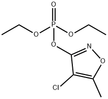 Phosphoric acid, 4-chloro-5-methyl-3-isoxazolyl diethyl ester Structure