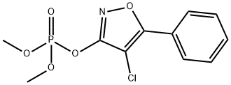 Phosphoric acid, 4-chloro-5-phenyl-3-isoxazolyl dimethyl ester 化学構造式