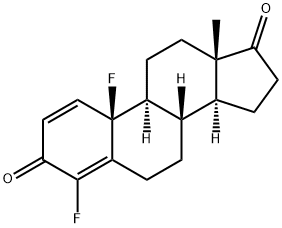 4,10-Difluoroestra-1,4-diene-3,17-dione 结构式