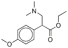 Ethyl α-(p-Methoxyphenyl)-β-(dimethylamino)propionate Structure