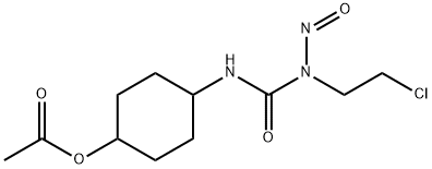 3-[4-(Acetyloxy)cyclohexyl]-1-(2-chloroethyl)-1-nitrosourea 结构式