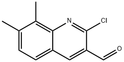 2-クロロ-7,8-ジメチルキノリン-3-カルブアルデヒド 化学構造式