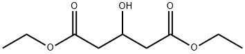 3-ヒドロキシグルタル酸ジエチル 化学構造式