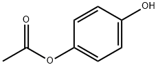 酢酸4-ヒドロキシフェニル 化学構造式
