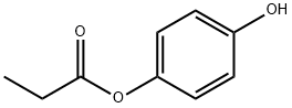 丙酸4-羟基苯酯 结构式