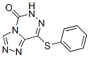 5-phenylsulfanyl-1,3,4,7,8-pentazabicyclo[4.3.0]nona-4,6,8-trien-2-one 化学構造式