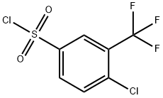 4-クロロ-3-(トリフルオロメチル)ベンゼンスルホニルクロリド 化学構造式