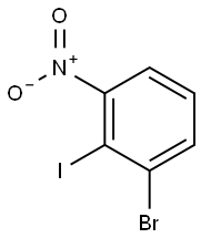 3-bromo-2-iodonitrobenzene Struktur