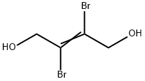 trans-2,3-Dibromo-2-butene-1,4-diol Struktur