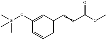 3-[m-[(Trimethylsilyl)oxy]phenyl]propenoic acid methyl ester Structure