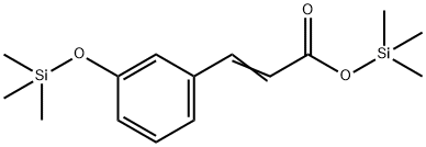 3-[3-[(Trimethylsilyl)oxy]phenyl]propenoic acid trimethylsilyl ester Structure