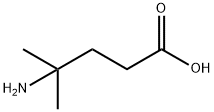 4-アミノ-4-メチルペンタン酸 化学構造式