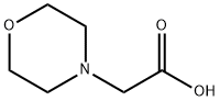 4-モルホリニル酢酸 化学構造式