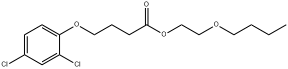 4-(2,4-ジクロロフェノキシ)酪酸2-ブトキシエチル 化学構造式