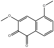 3,5-ジメトキシ-1,2-ナフトキノン 化学構造式