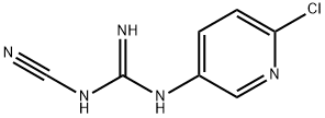 N-(6-chloropyridin-3-yl)-N'-cyanoguanidine Struktur