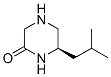 Piperazinone, 6-(2-methylpropyl)-, (6R)- (9CI) Structure