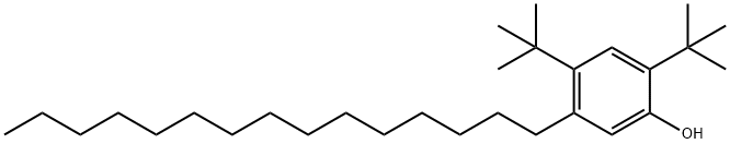 2,6-ビス(tert-ブチル)-5-ペンタデシルフェノール 化学構造式
