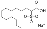 2-スルホテトラデカン酸/ナトリウム,(1:1) 化学構造式