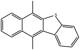 6,11-dimethylbenzo(b)naphtho(2,3-d)thiophene 结构式