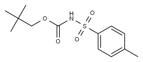 N-トシルカルバミド酸ネオペンチル 化学構造式