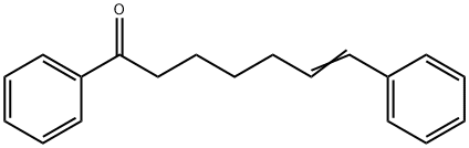 1,7-ジフェニル-6-ヘプテン-1-オン 化学構造式