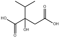 2-イソプロピル-2-ヒドロキシブタン二酸 化学構造式