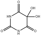 5,5-dihydroxyperhydropyrimidinetrione Struktur