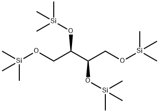 1-O,2-O,3-O,4-O-Tetrakis(trimethylsilyl)-D-threitol Struktur
