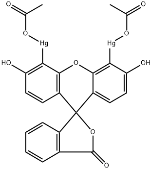 4′,5′-双(乙氧基汞)荧光素 结构式