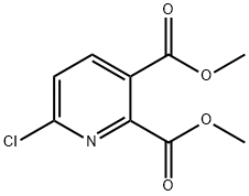 6-クロロピリジン-2,3-二カルボン酸ジメチル 化学構造式