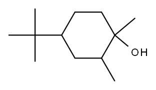 4-tert-Butyl-1,2-dimethylcyclohexanol 结构式