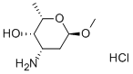 METHYL Α-L-ダウノサミン塩酸塩 (Α:Β APPROX. 85:15) 化学構造式