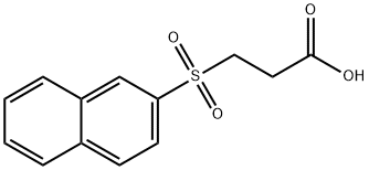 3-(2-naphthylsulfonyl)propanoic acid Struktur