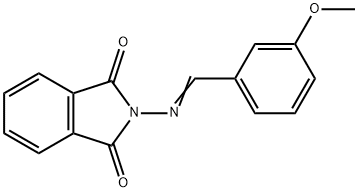 1H-Isoindole-1,3(2H)-dione, 2-(((3-methoxyphenyl)methylene)amino)- Structure