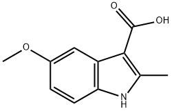 5-甲氧基-2-甲基-1H-吲哚-3-羧酸, 32387-22-7, 结构式